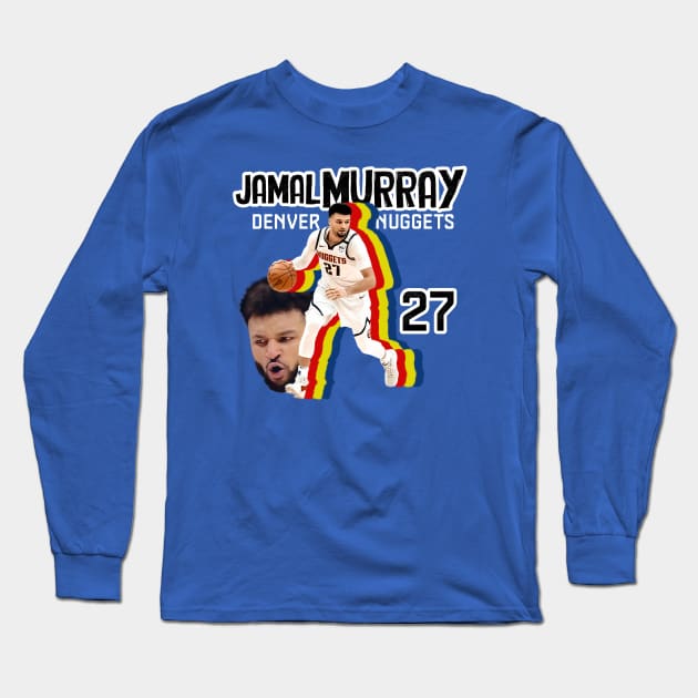 Jamal Murray Long Sleeve T-Shirt by HarlinDesign